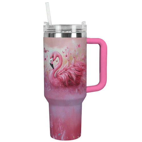 Ceeprints Tumbler Pink Feather
