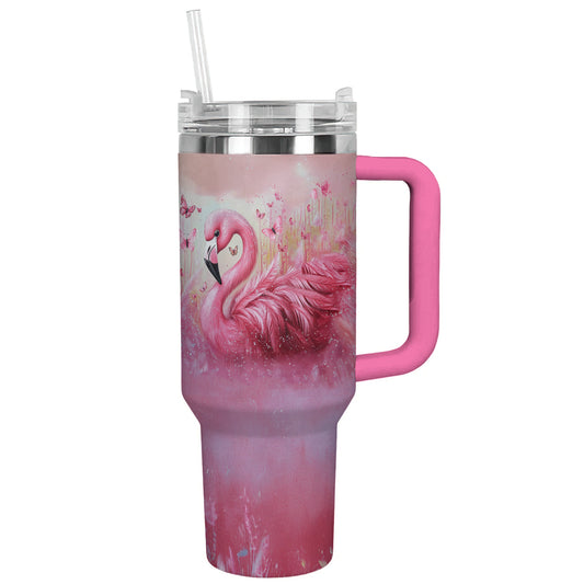 Ceeprints Tumbler Pink Feather