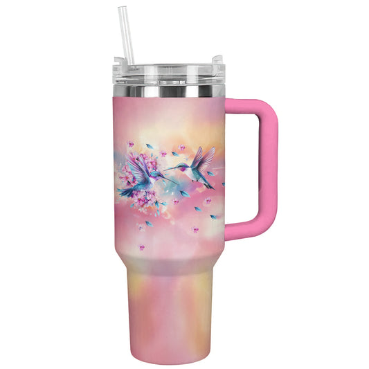 Ceeprints Tumbler Hummingbird Bloom