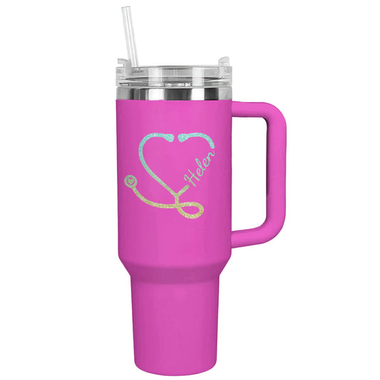 Ceeprints Personalized Tumbler Stethoscope Heart