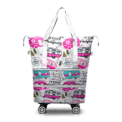 Cee™ Rolling Duffle Bag Campers Delight - Pink