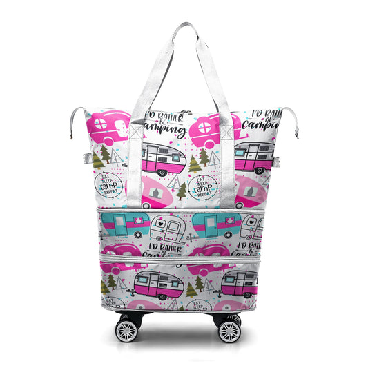 Cee™ Rolling Duffle Bag Campers Delight - Pink