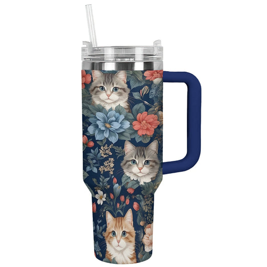 Ceeprints Tumbler Feline Blooms