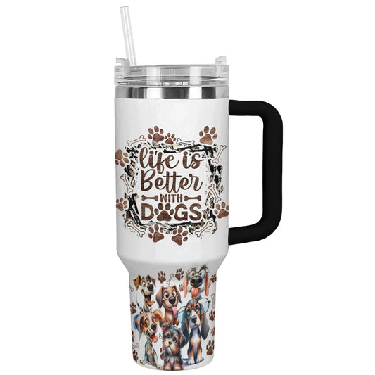 Ceeprints Tumbler Life is Better with Dogs