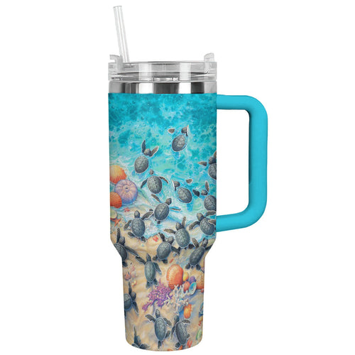 Ceeprints Tumbler Ocean Tides & Turtles