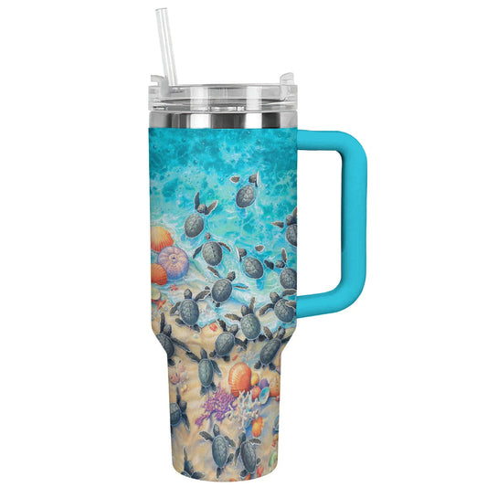 Ceeprints Tumbler Ocean Tides & Turtles