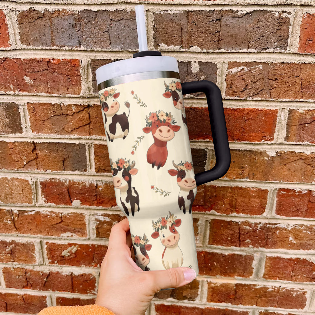Ceeprints Tumbler Blissful Bovine