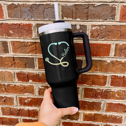 Ceeprints Personalized Tumbler Stethoscope Heart