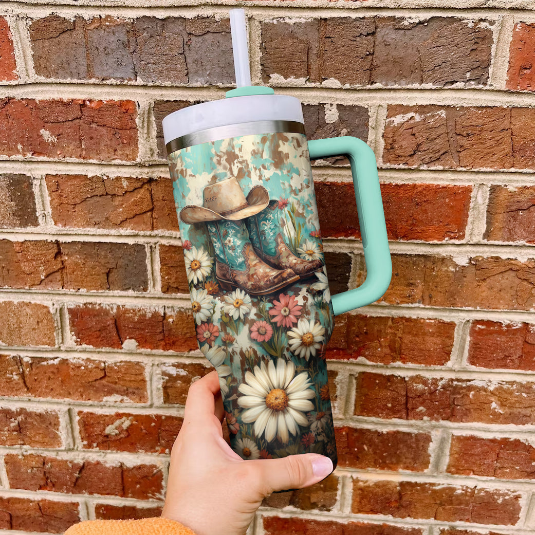 Ceeprints Tumbler Cowgirl Bloomm