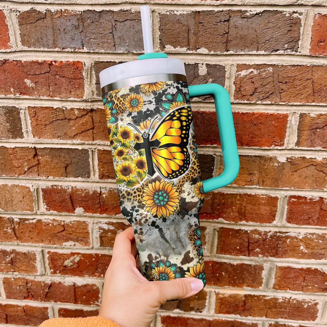 Ceeprints Tumbler Wild Sun Monarch