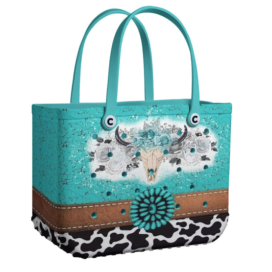 Ceeprints Cee™ Bag Turquoise Skull