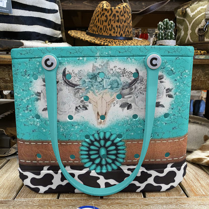 Ceeprints Cee™ Bag Turquoise Skull