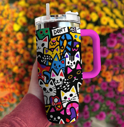 Ceeprints Tumbler Feline Frenzy