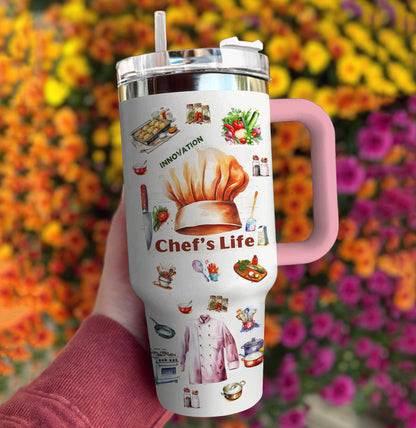 Ceeprints Tumbler Chef's Life