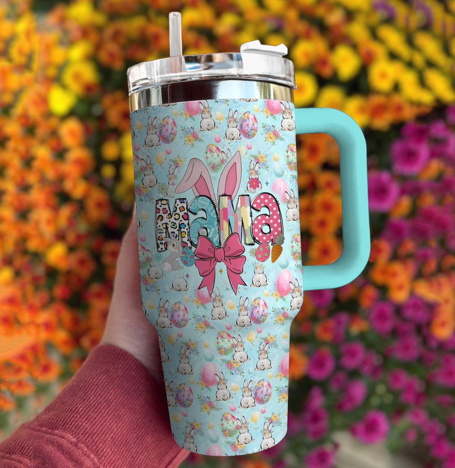 Ceeprints Tumbler Easter Mama Bunny