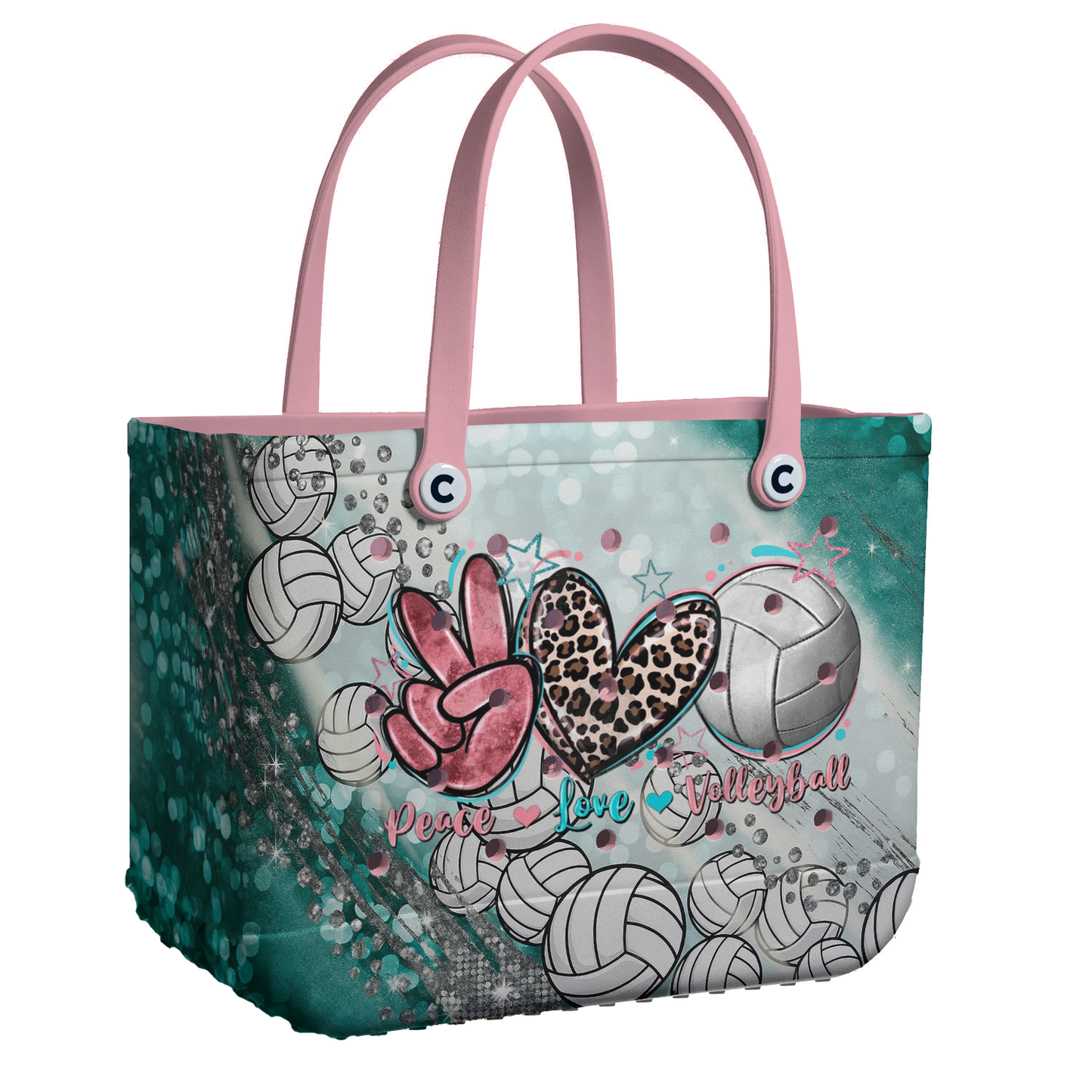Ceeprints Cee™ Bag Peace, Love, Volleyball