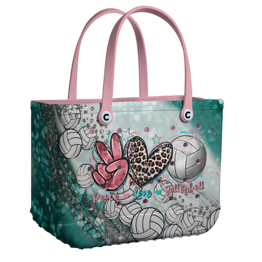 Ceeprints Cee™ Bag Peace, Love, Volleyball