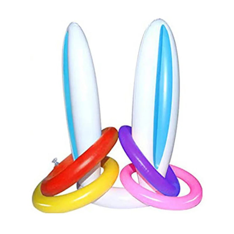 Ceeprints 5Pcs Inflatable Pool Toys Ring Toss
