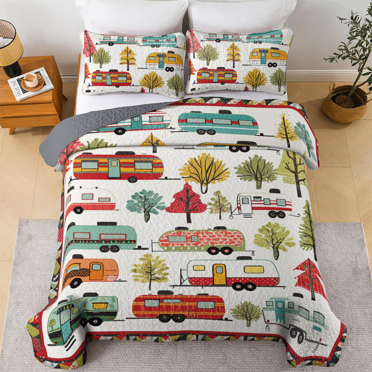 Ceeprints All Season Quilt 3-Piece Set Camper
