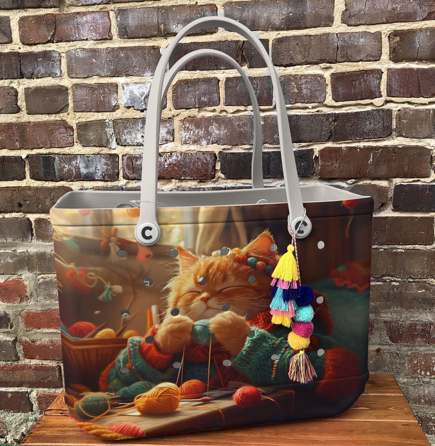 Ceeprints Cee™ Bag Purrfectly Knitted
