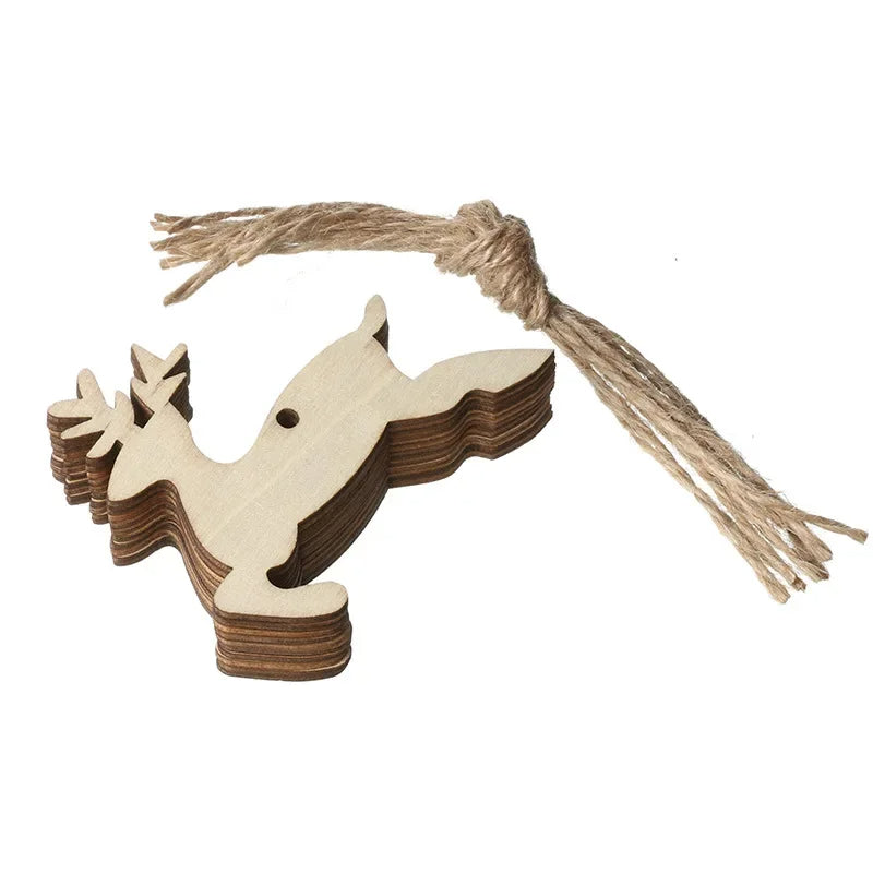Ceeprints® DIY Set Wooden Christmas Ornaments Unfinished