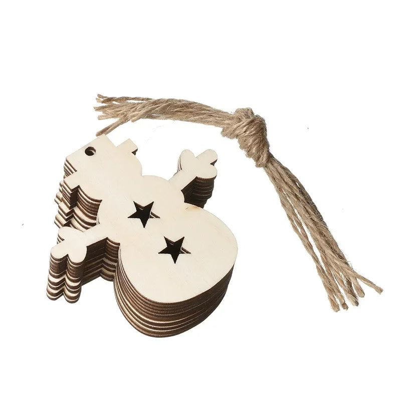 Ceeprints® DIY Set Wooden Christmas Ornaments Unfinished