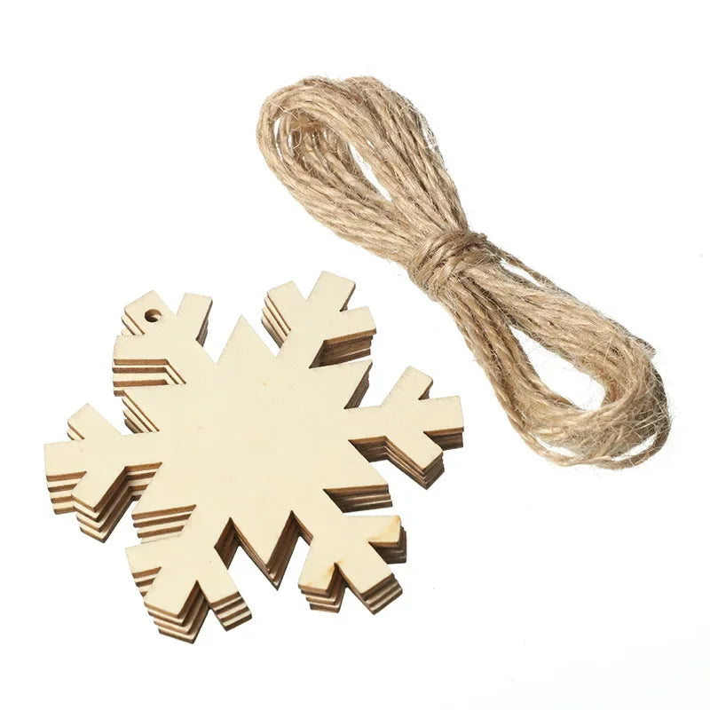 Ceeprints® DIY Set Wooden Christmas Ornaments Unfinished