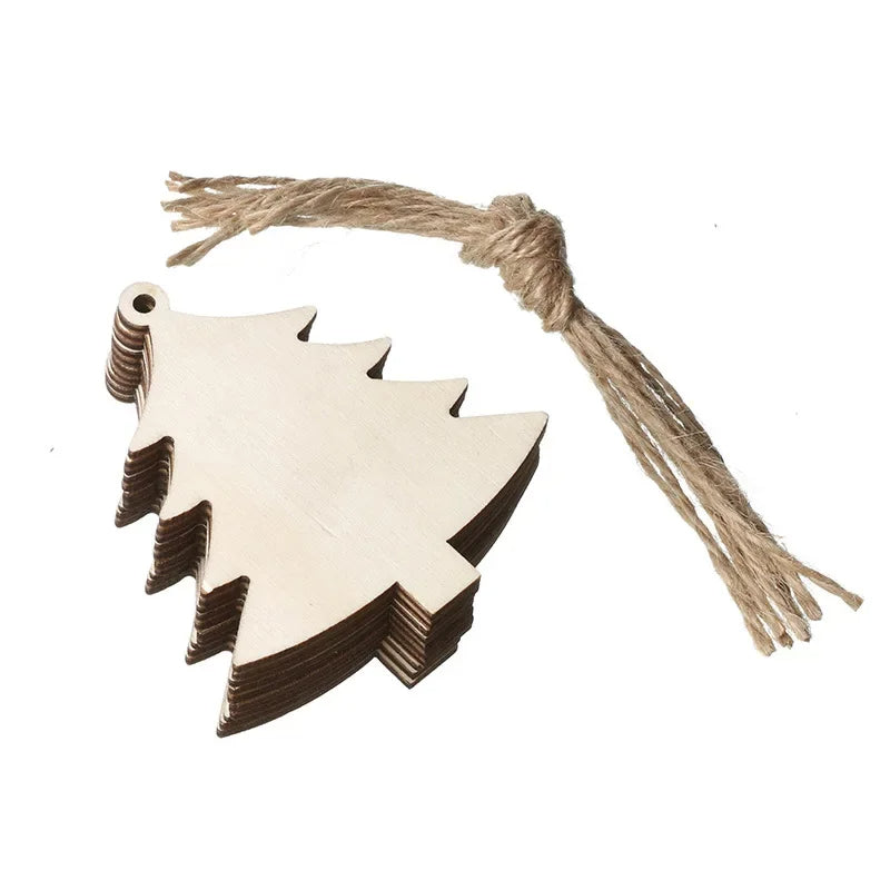 Ceeprints® DIY Set Wooden Christmas Ornaments Unfinished