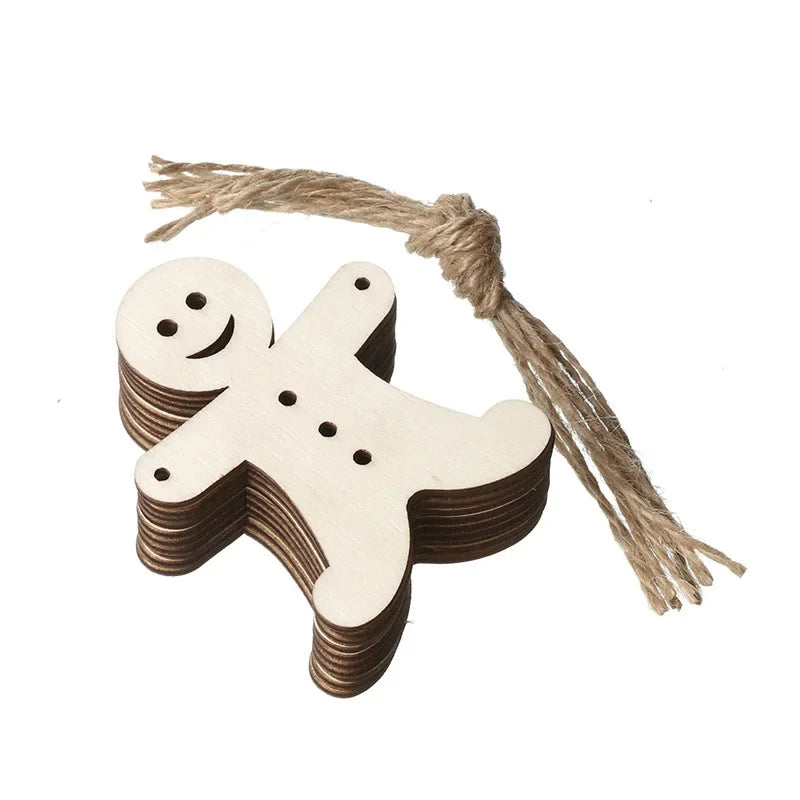 Ceeprints® DIY Set Wooden Christmas Ornaments Unfinished