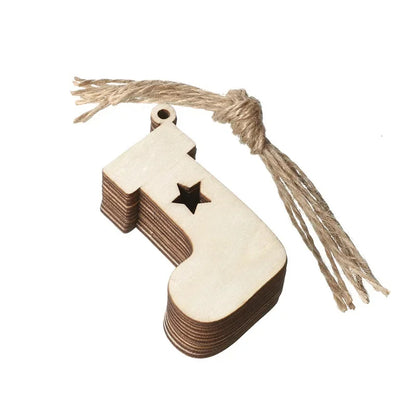 Ceeprints® DIY Set Wooden Christmas Ornaments Unfinished