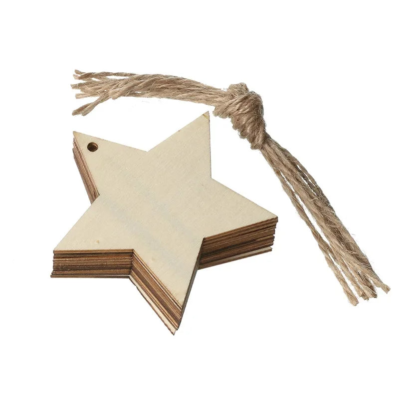 Ceeprints® DIY Set Wooden Christmas Ornaments Unfinished