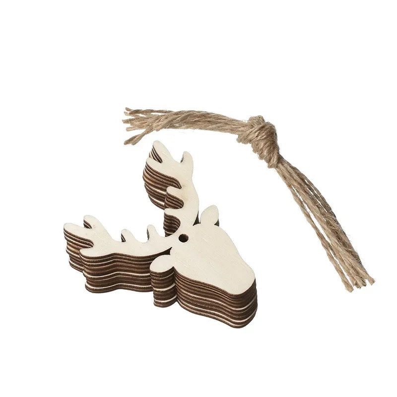 Ceeprints® DIY Set Wooden Christmas Ornaments Unfinished