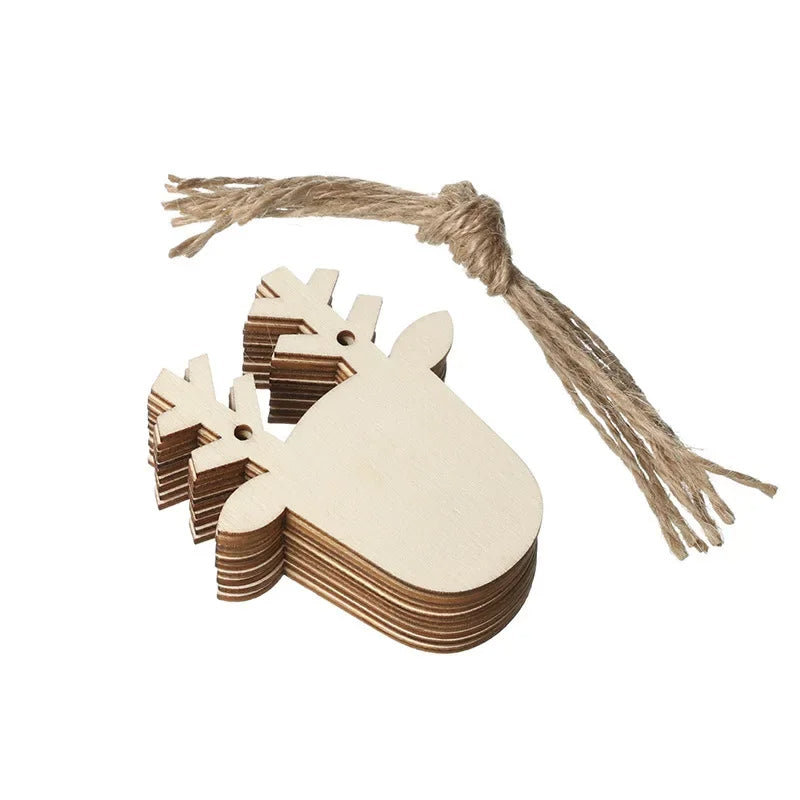 Ceeprints® DIY Set Wooden Christmas Ornaments Unfinished