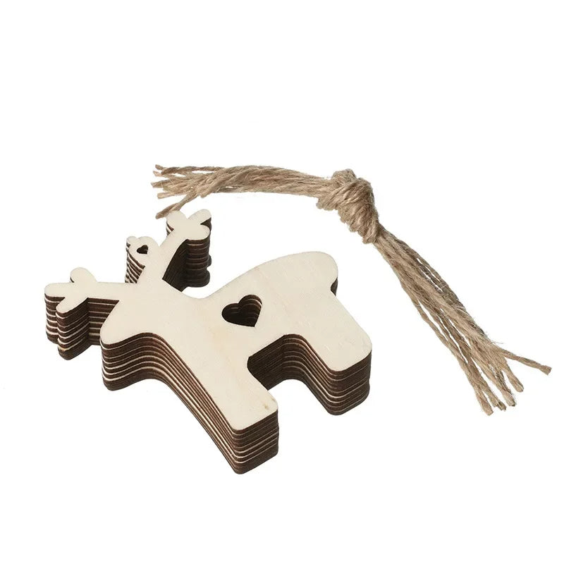 Ceeprints® DIY Set Wooden Christmas Ornaments Unfinished