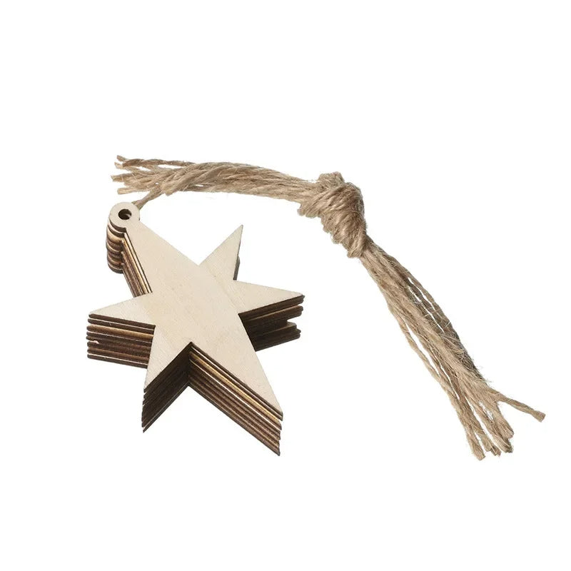 Ceeprints® DIY Set Wooden Christmas Ornaments Unfinished