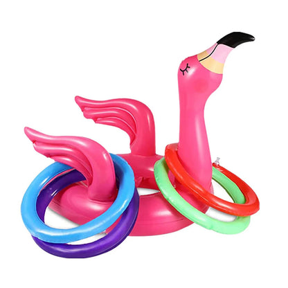 Ceeprints 5Pcs Inflatable Pool Toys Ring Toss