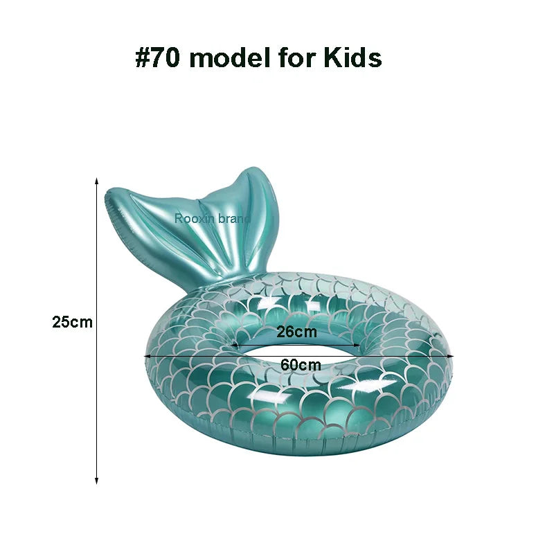 Ceeprints Mermaid Pool Float with Backrest