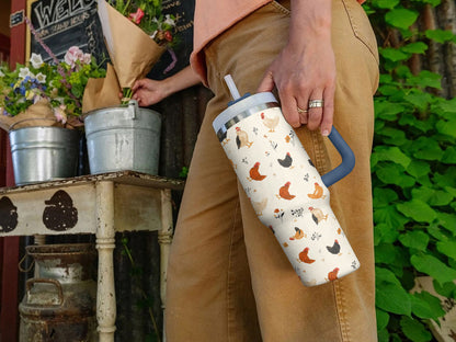 Ceeprints Tumbler Rustic Chickens