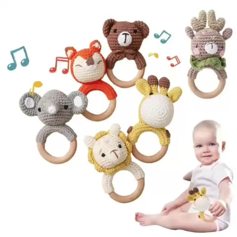 Ceeprints® Baby Crochet Rattle Toy