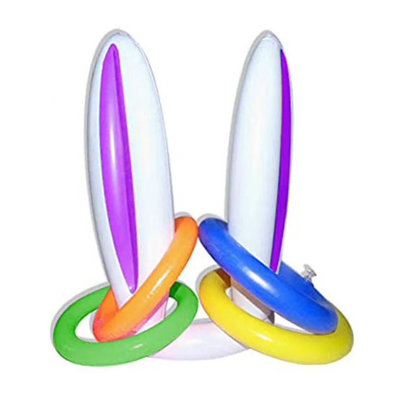 Ceeprints 5Pcs Inflatable Pool Toys Ring Toss