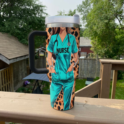 Ceeprints Personalized Tumbler Heart n Nurse