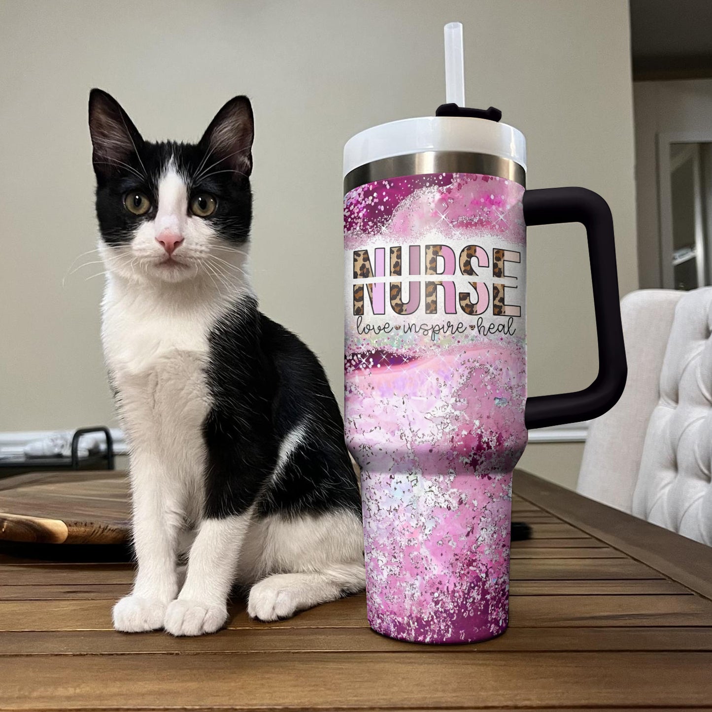 Ceeprints Tumbler Pink Power Healer