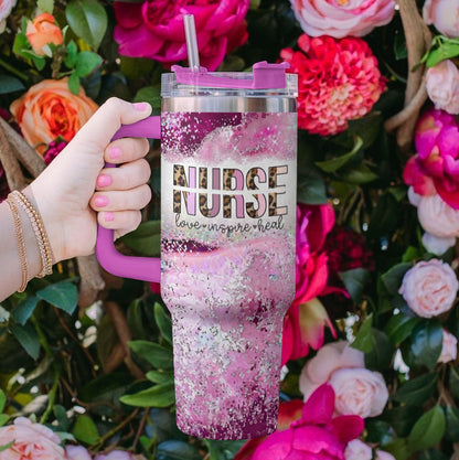 Ceeprints Tumbler Pink Power Healer