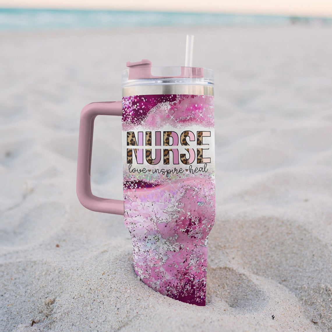 Ceeprints Tumbler Pink Power Healer