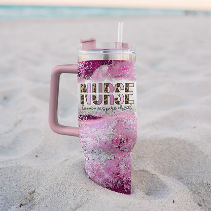 Ceeprints Tumbler Pink Power Healer