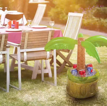 Inflatable Palm Tree Ice Bucket – Fun Party Drink Cooler