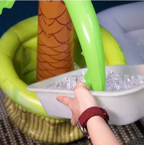Inflatable Palm Tree Ice Bucket – Fun Party Drink Cooler