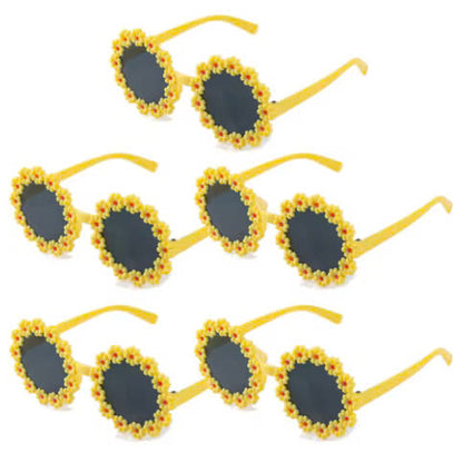 Ceeprints 5PCS Daisy Flower Sunglasses – Fun Party Photo Props