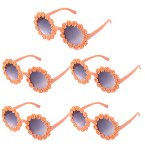 Ceeprints 5PCS Daisy Flower Sunglasses – Fun Party Photo Props