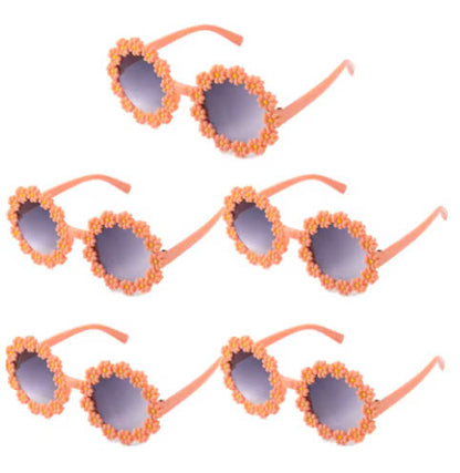 Ceeprints 5PCS Daisy Flower Sunglasses – Fun Party Photo Props